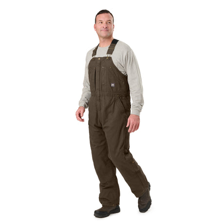 B377OD Heartland Insulated Washed Duck Bib Overall