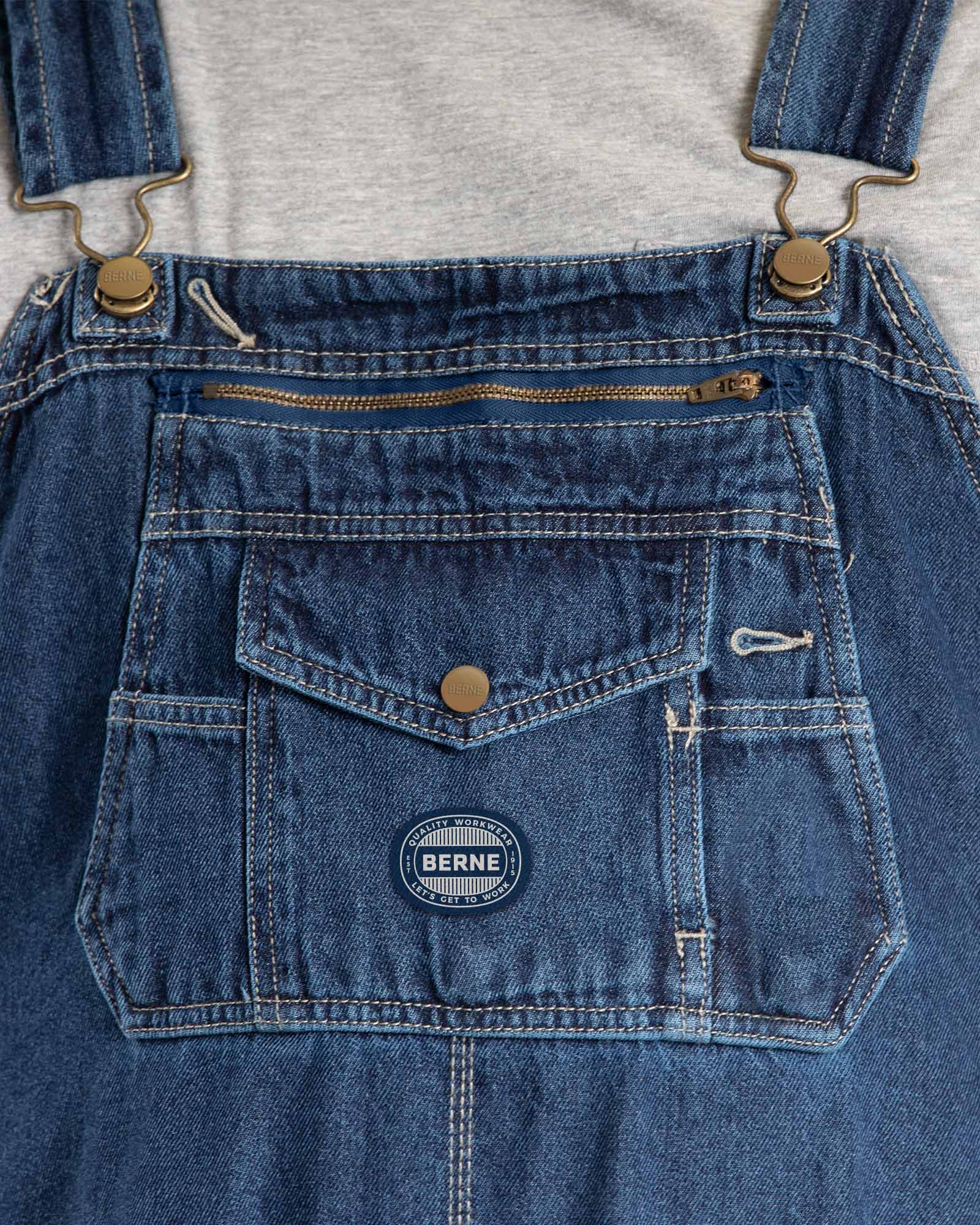 B910SWD Heritage Unlined Washed Denim Bib Overall