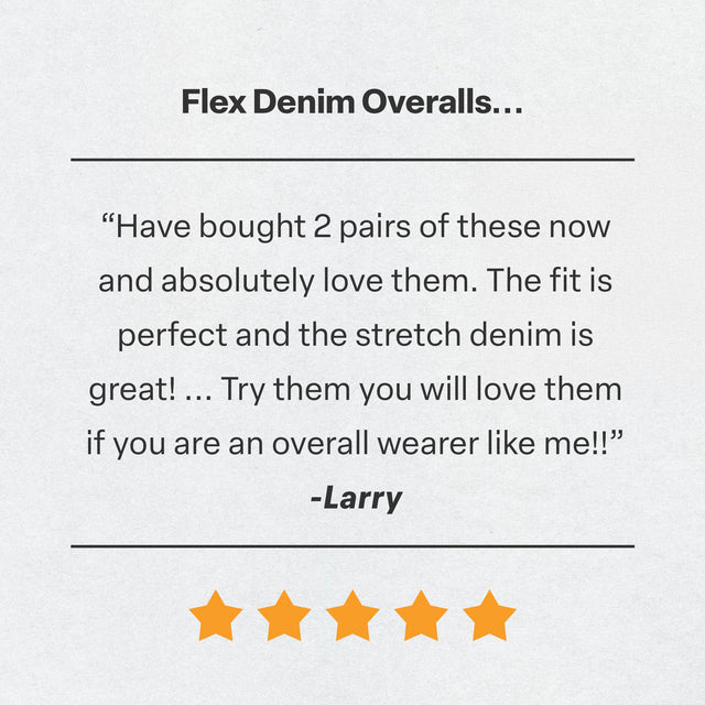 Highland Unlined Washed Flex Denim Bib Overall