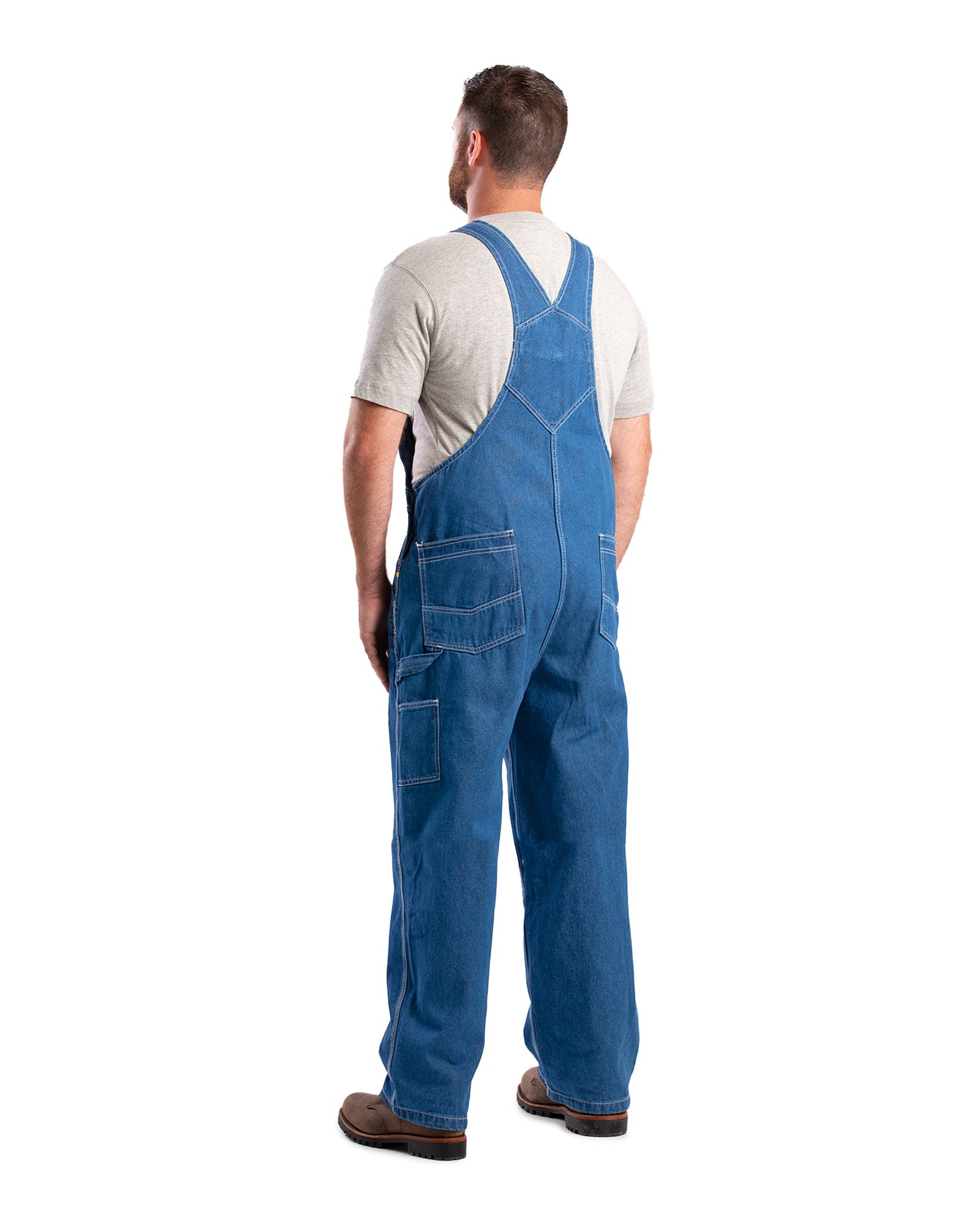 B913LDN Vintage Unlined Washed Denim Bib Overall