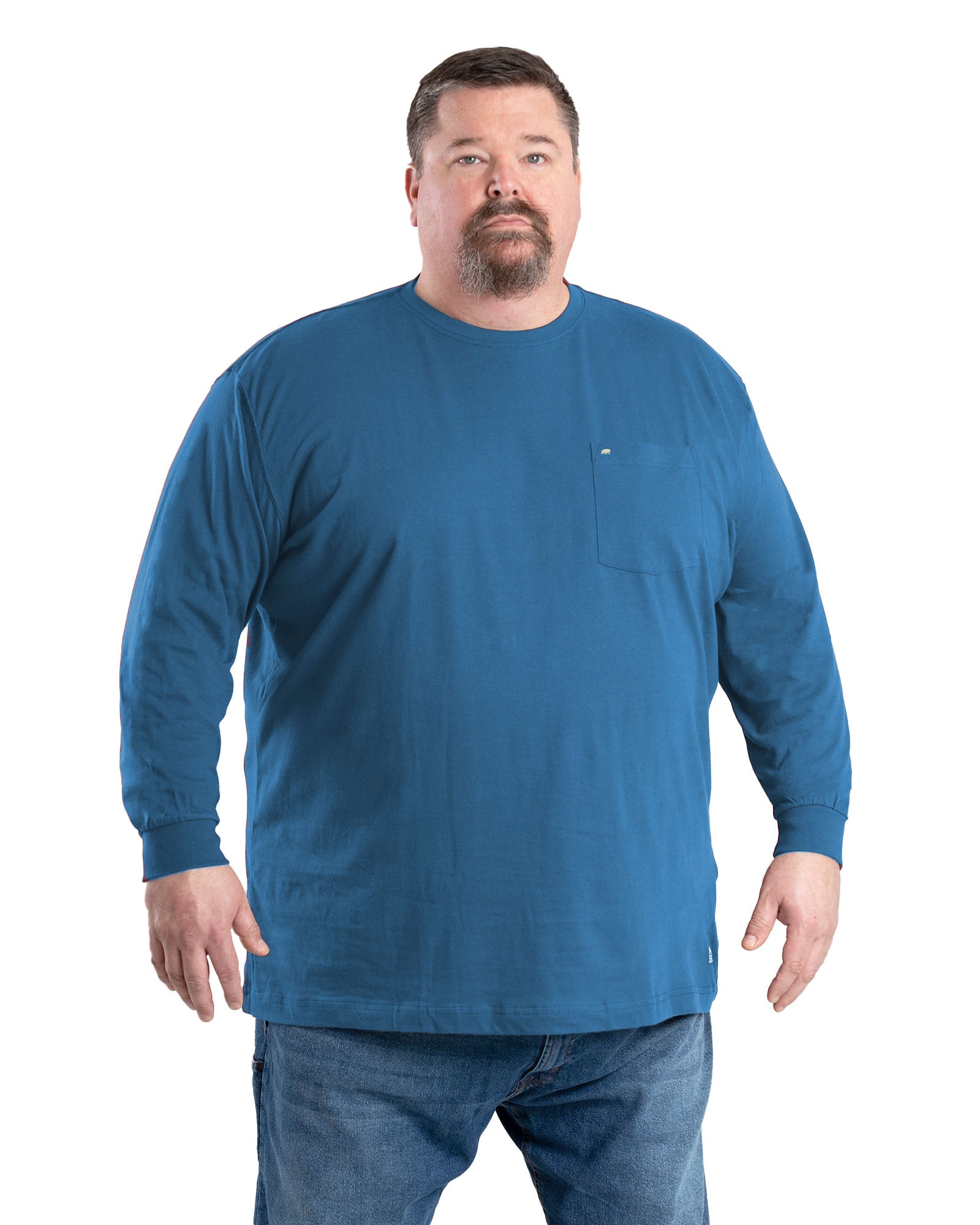 BSM23CAR Heavyweight Long Sleeve Pocket Tee