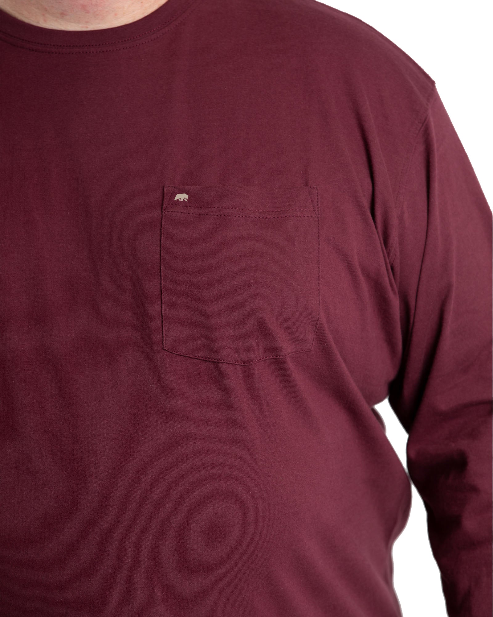 BSM23MN Heavyweight Long Sleeve Pocket Tee
