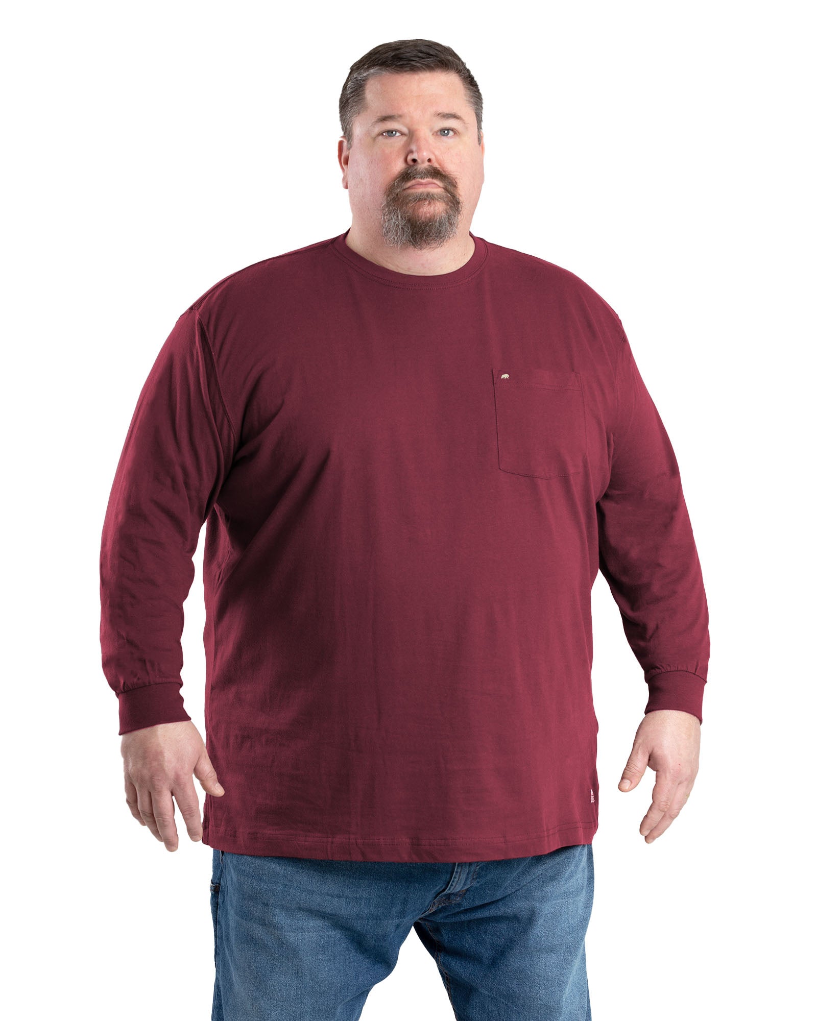 BSM23MN Heavyweight Long Sleeve Pocket Tee