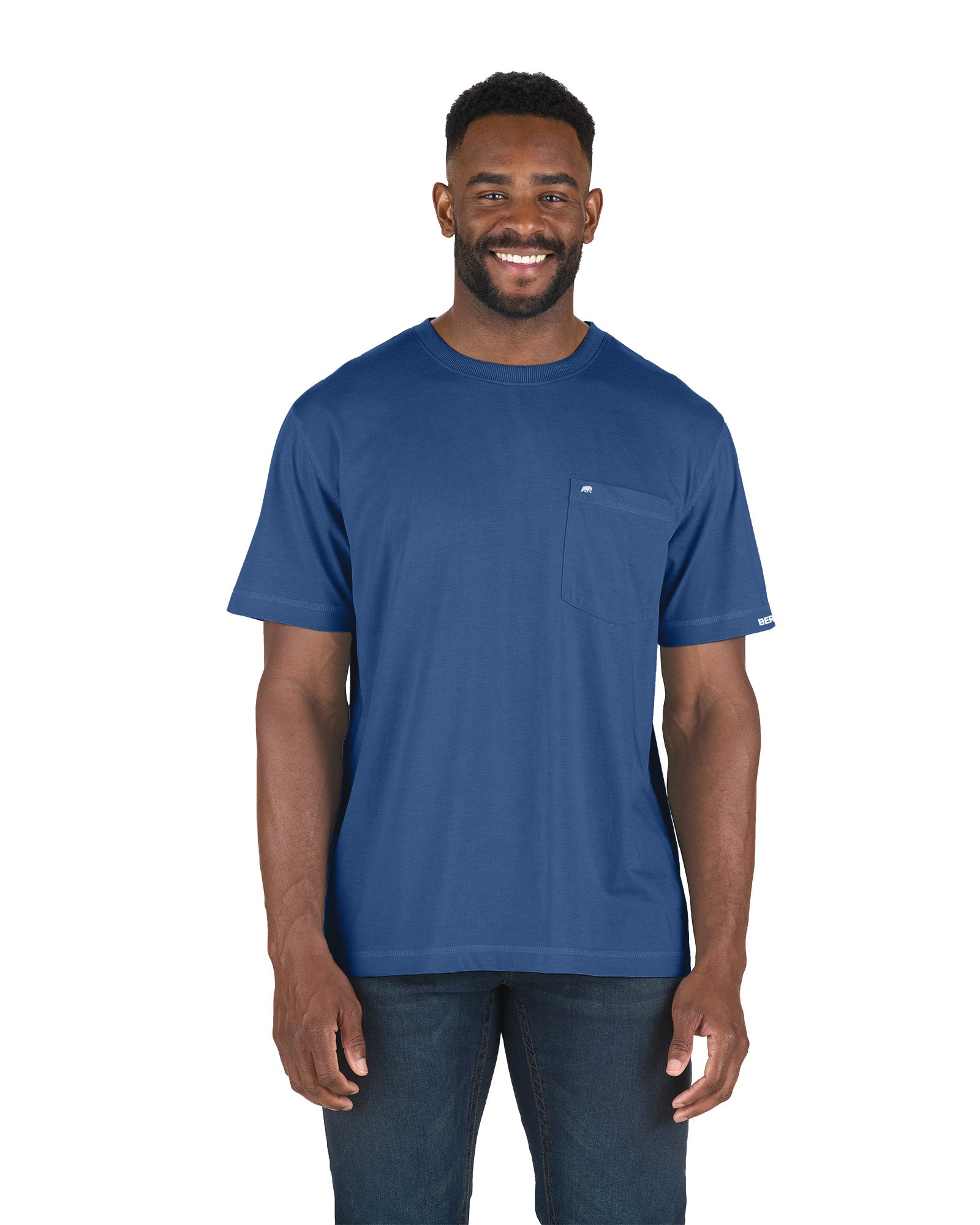 BSM38BL Performance Short Sleeve Pocket Tee