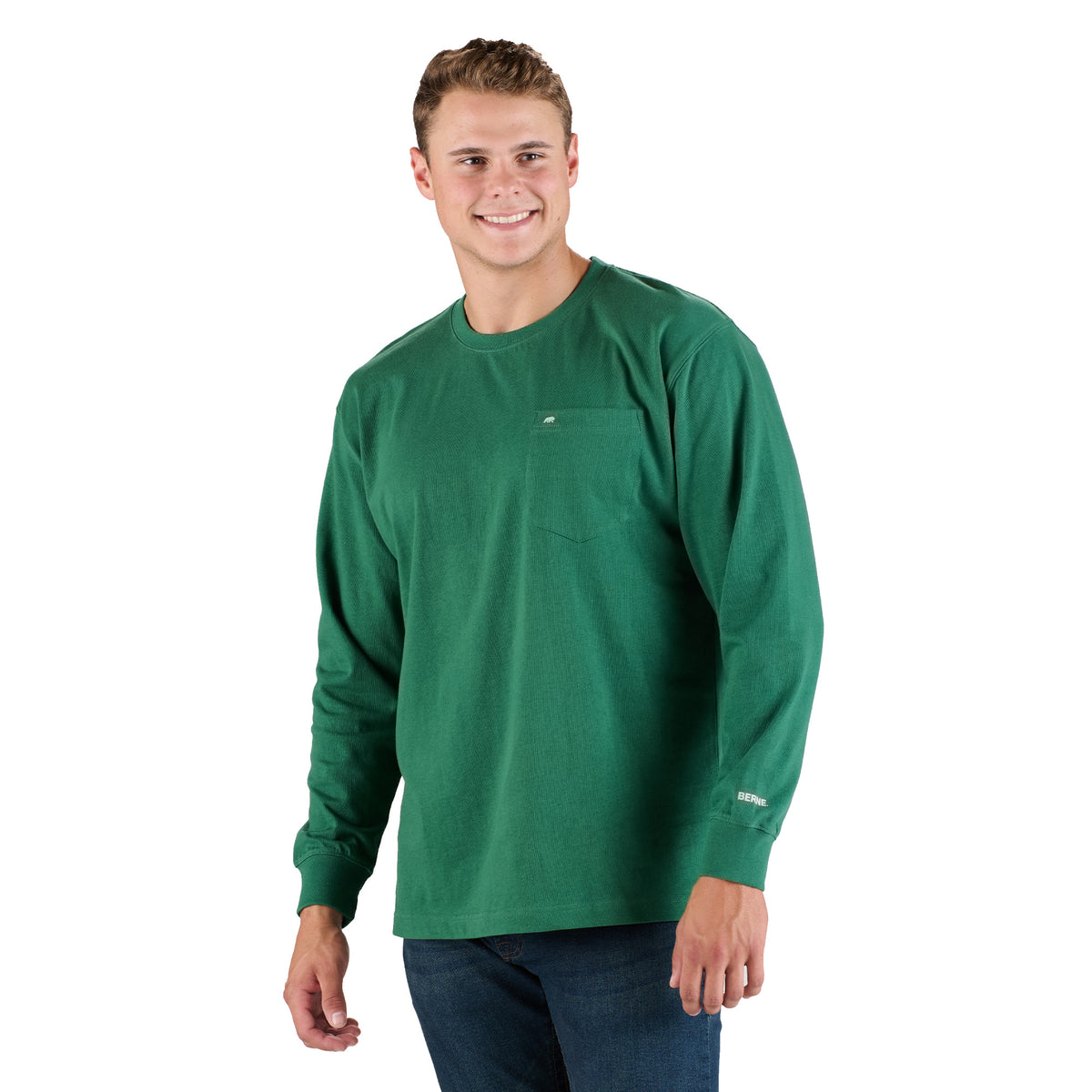 BSM72PN Highland Heavyweight Long Sleeve Pocket T-Shirt