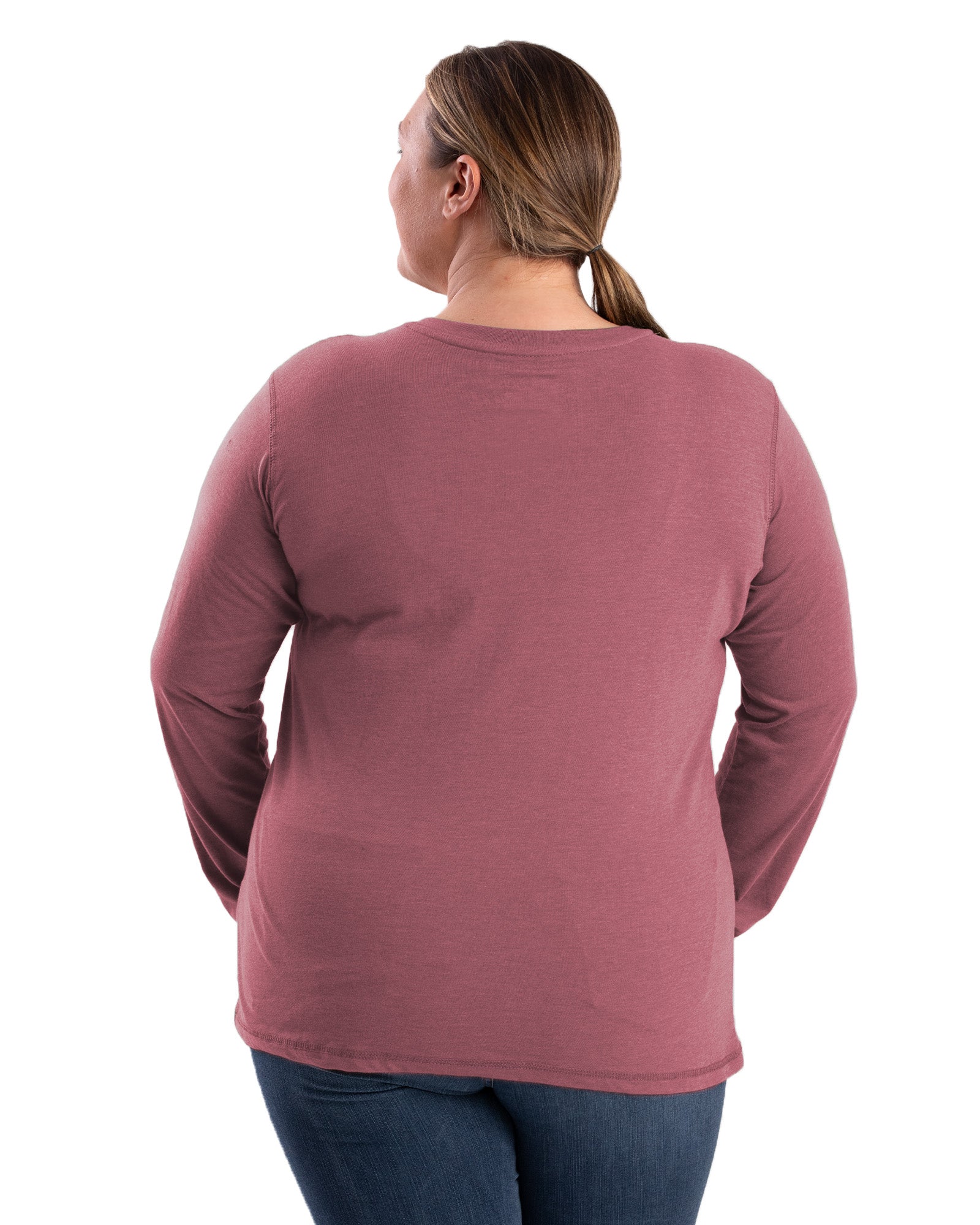 BSW42MV Women's Performance V-Neck Long Sleeve Tee