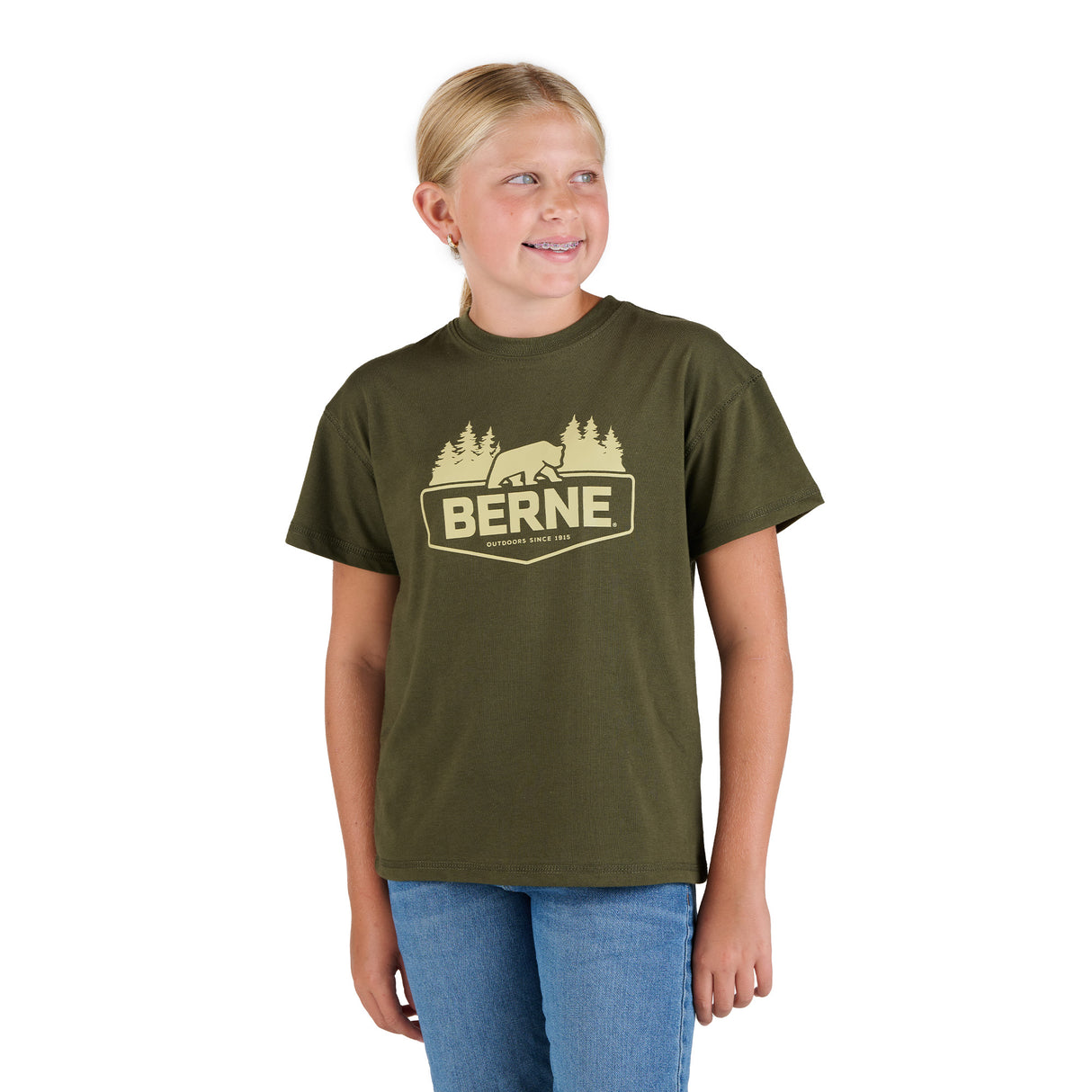 BSY301CDG Youth Outdoor Logo T-Shirt