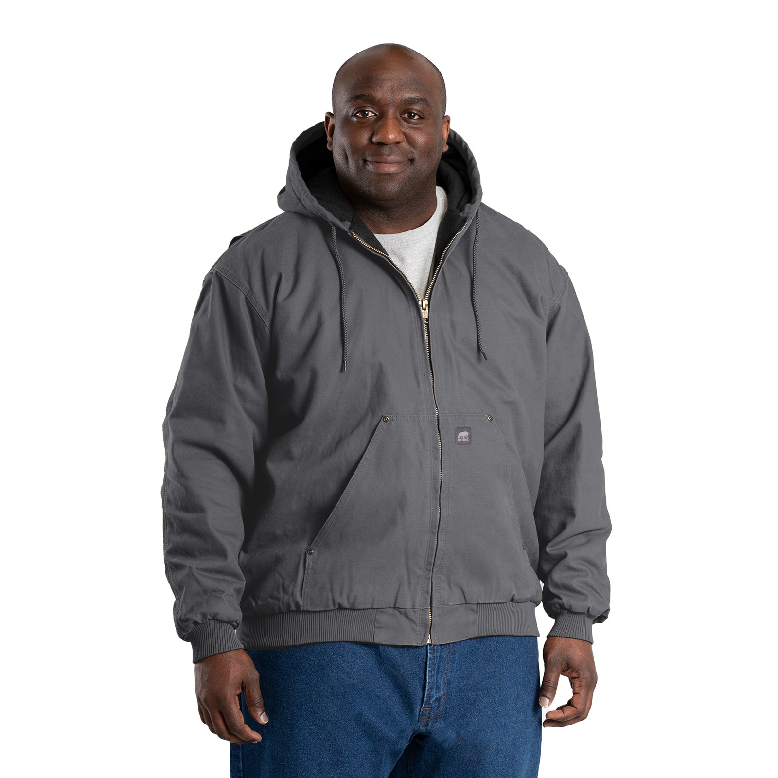 HJ375SLA Heartland Washed Duck Hooded Work Jacket