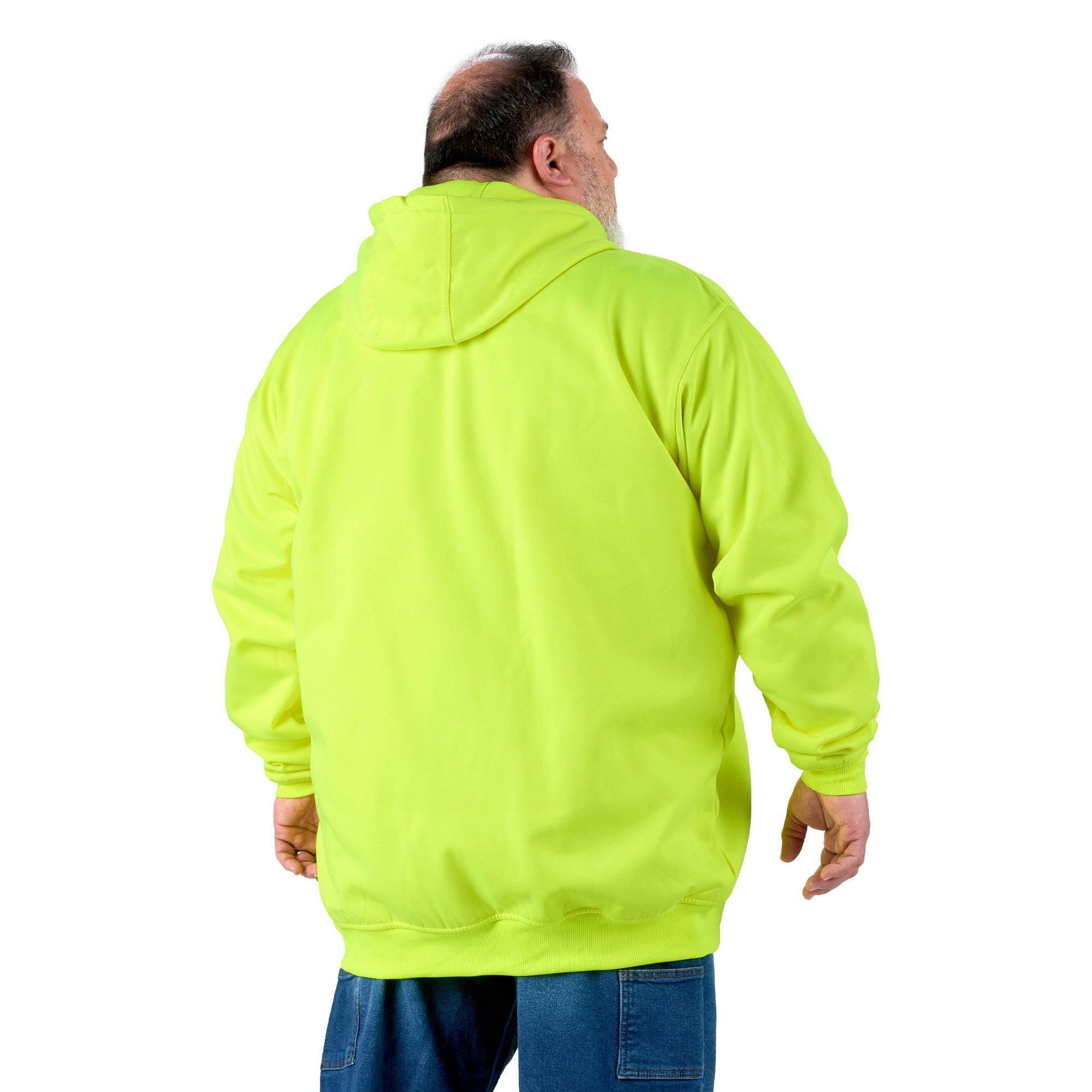 HVF101YW Hi Vis Thermal-Lined Hooded Sweatshirt
