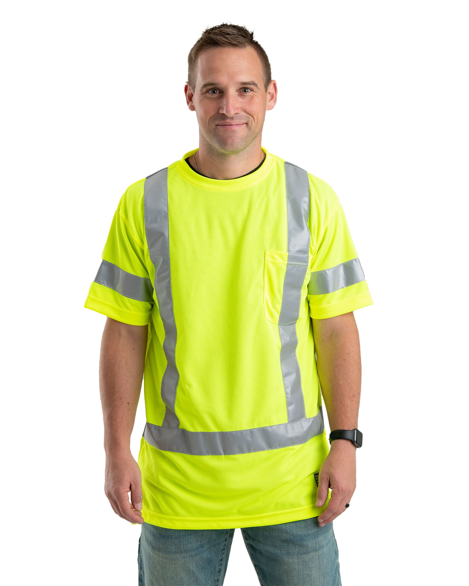 HVK020YW Hi Vis Class 3 Performance Short Sleeve T-Shirt