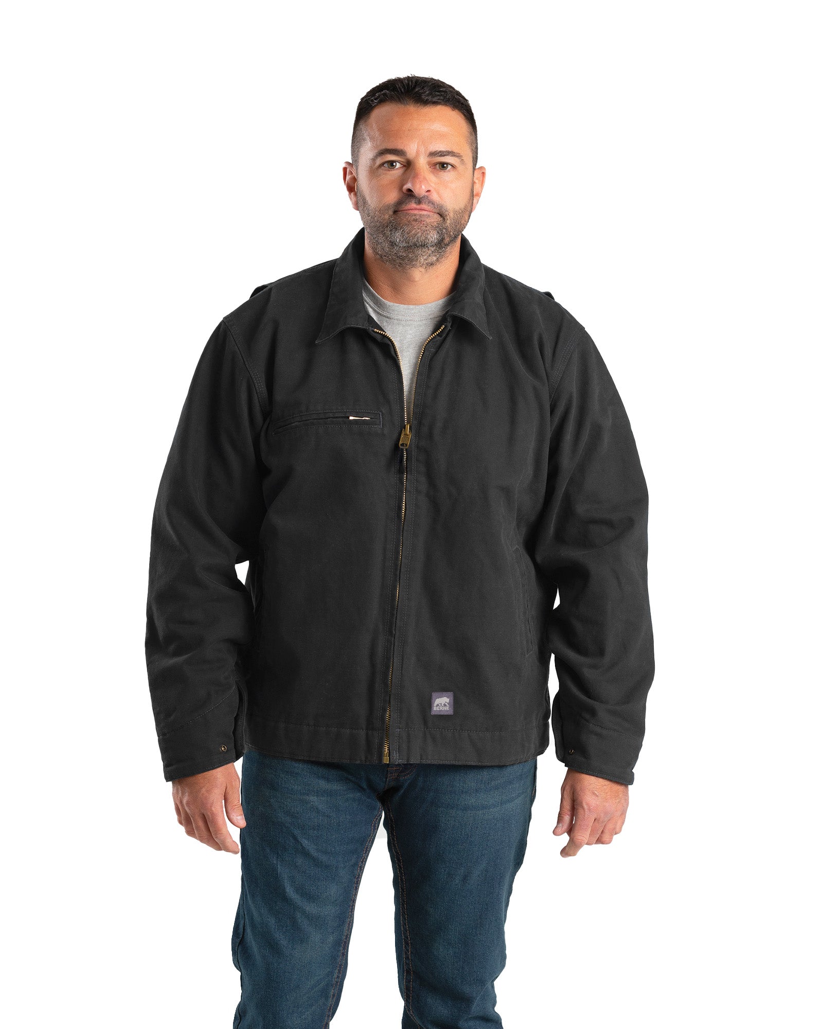 J374BK Highland Washed Gasoline Jacket
