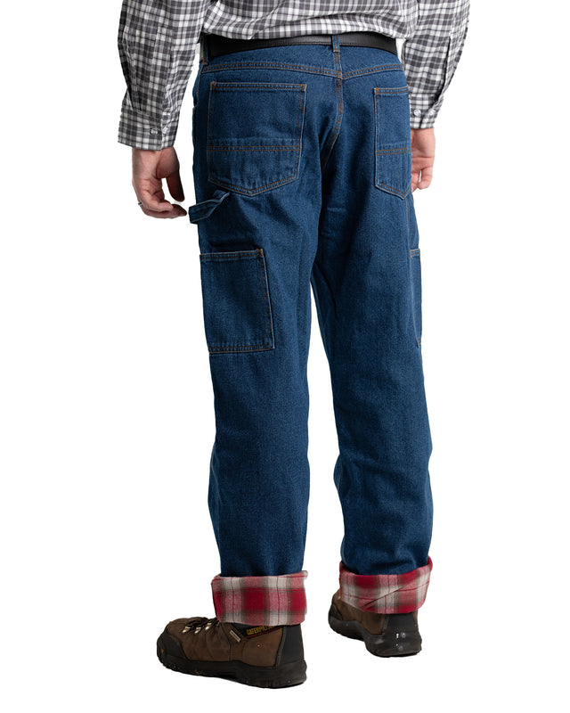 Heartland Flannel-Lined Denim Dungaree