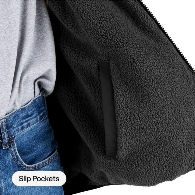Youth Reversible Sherpa-Lined Hooded Jacket