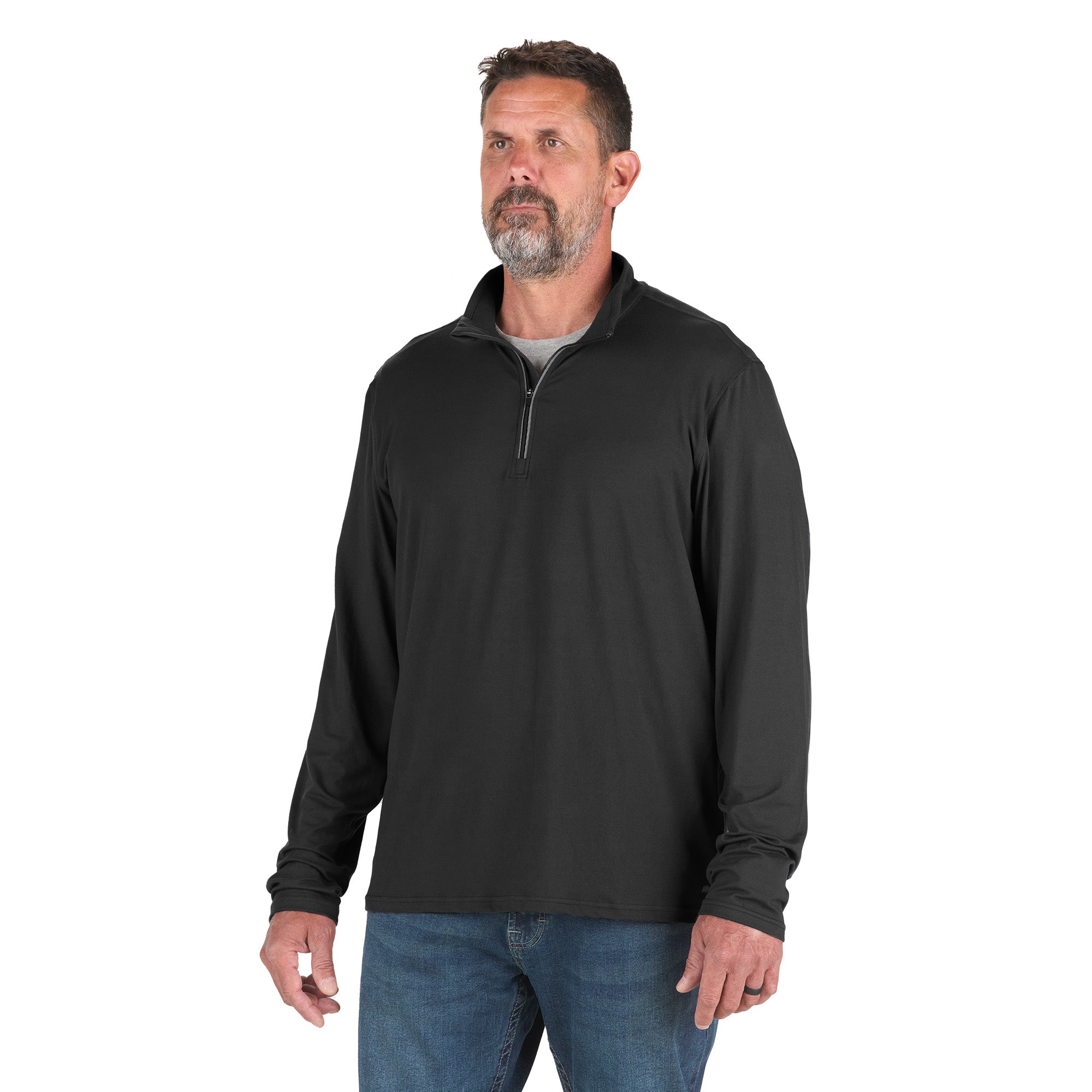 SH14BK Midweight UPF Quarter-Zip