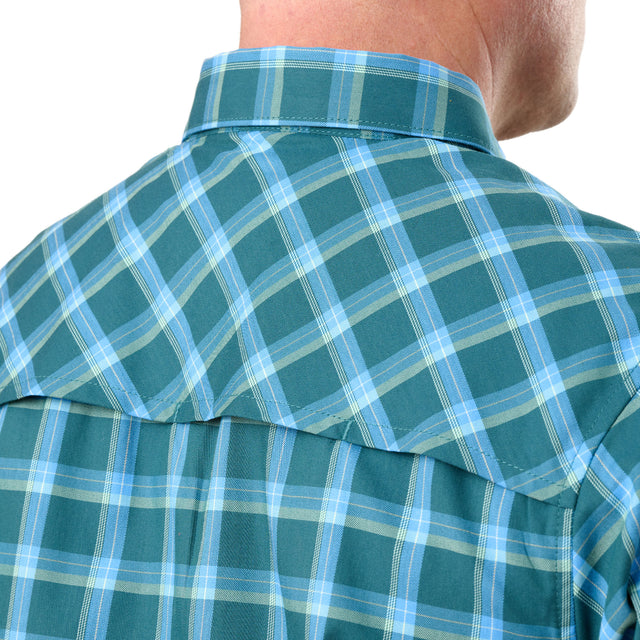 Flex UPF Button Down Plaid Short Sleeve Shirt