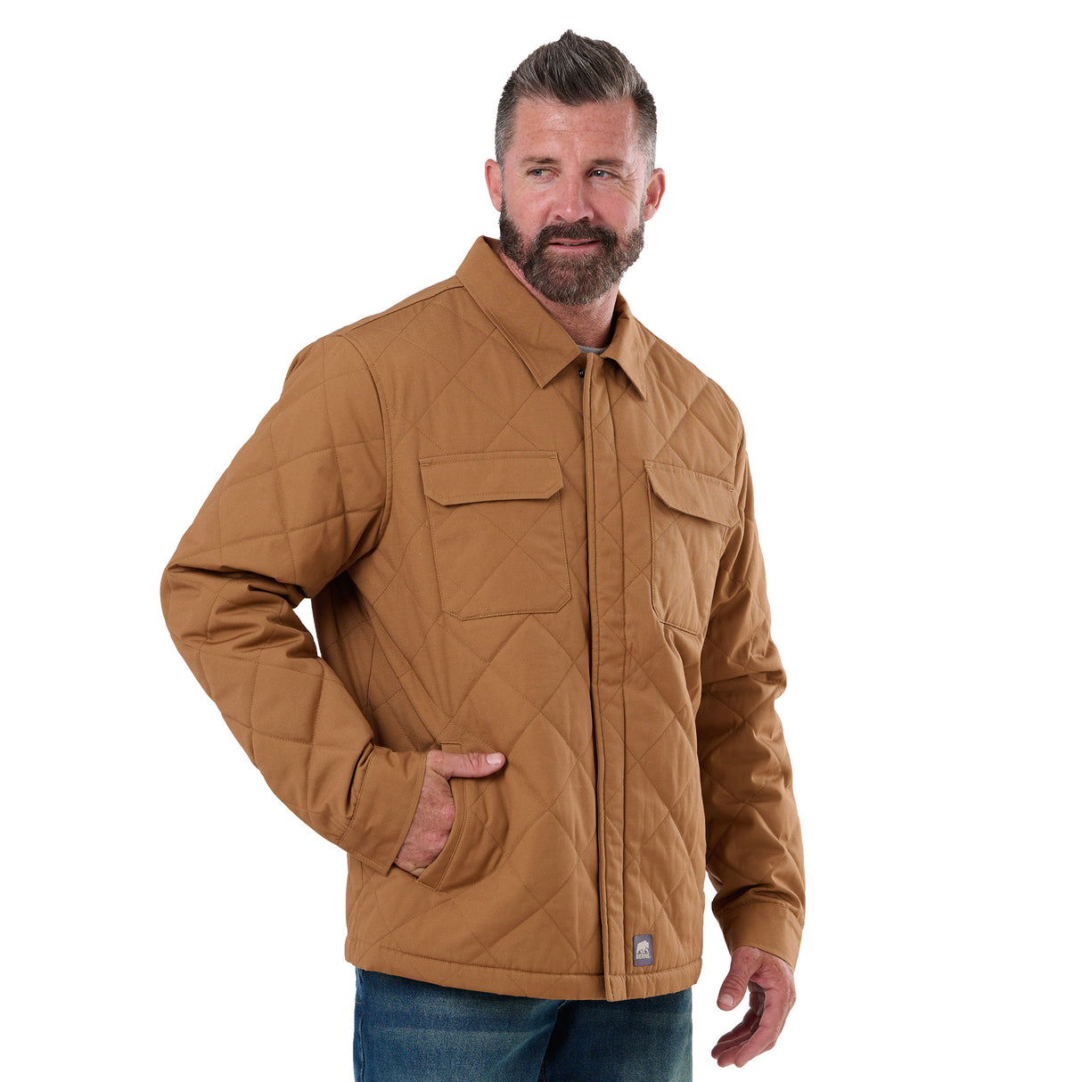Quilted Water Repellent Shirt Jacket