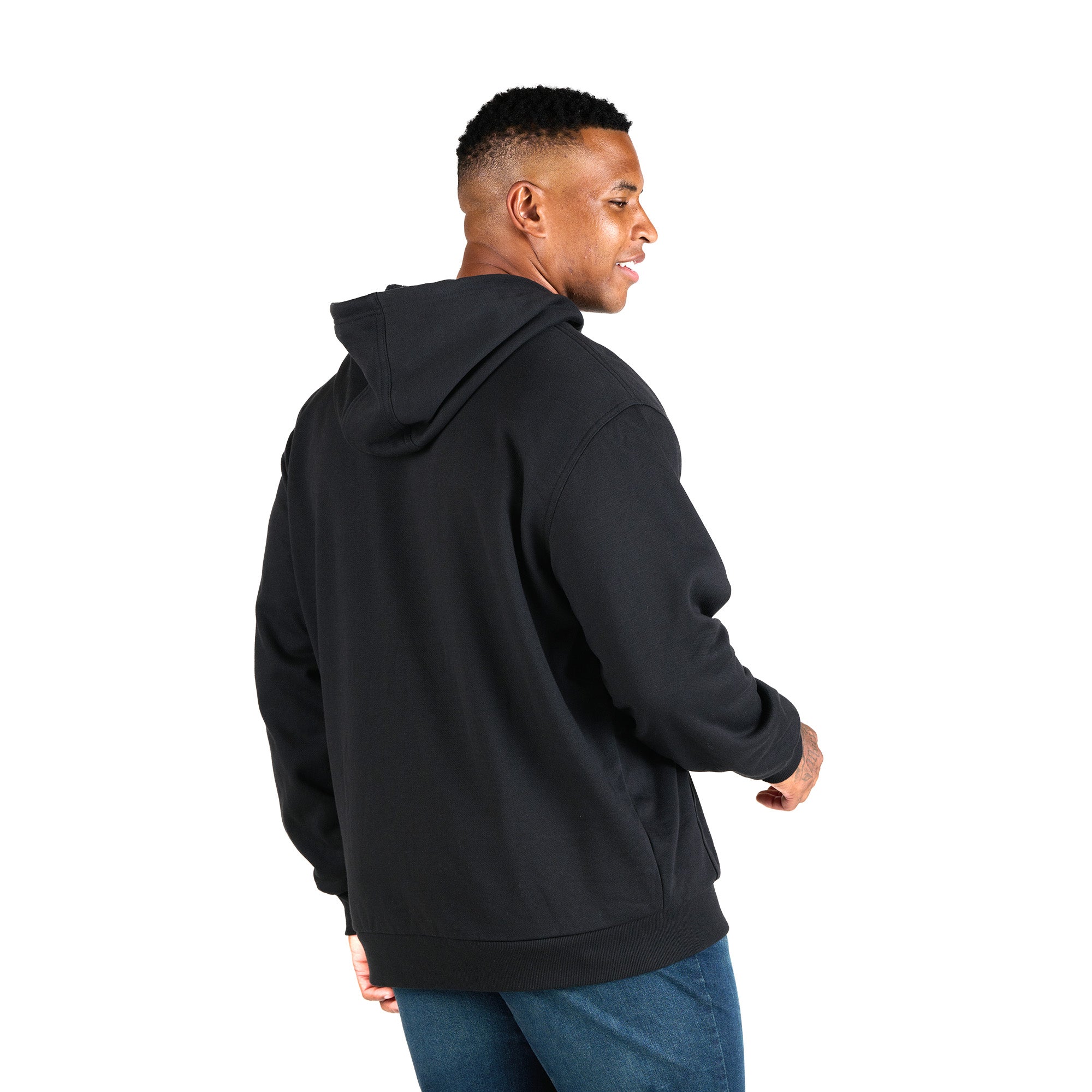 Heritage Grid Fleece-Lined Full-Zip Hooded Sweatshirt