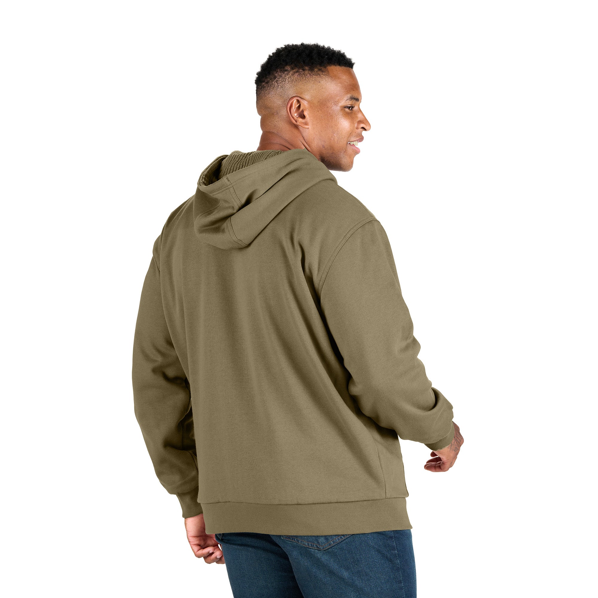 Heritage Grid Fleece-Lined Full-Zip Hooded Sweatshirt