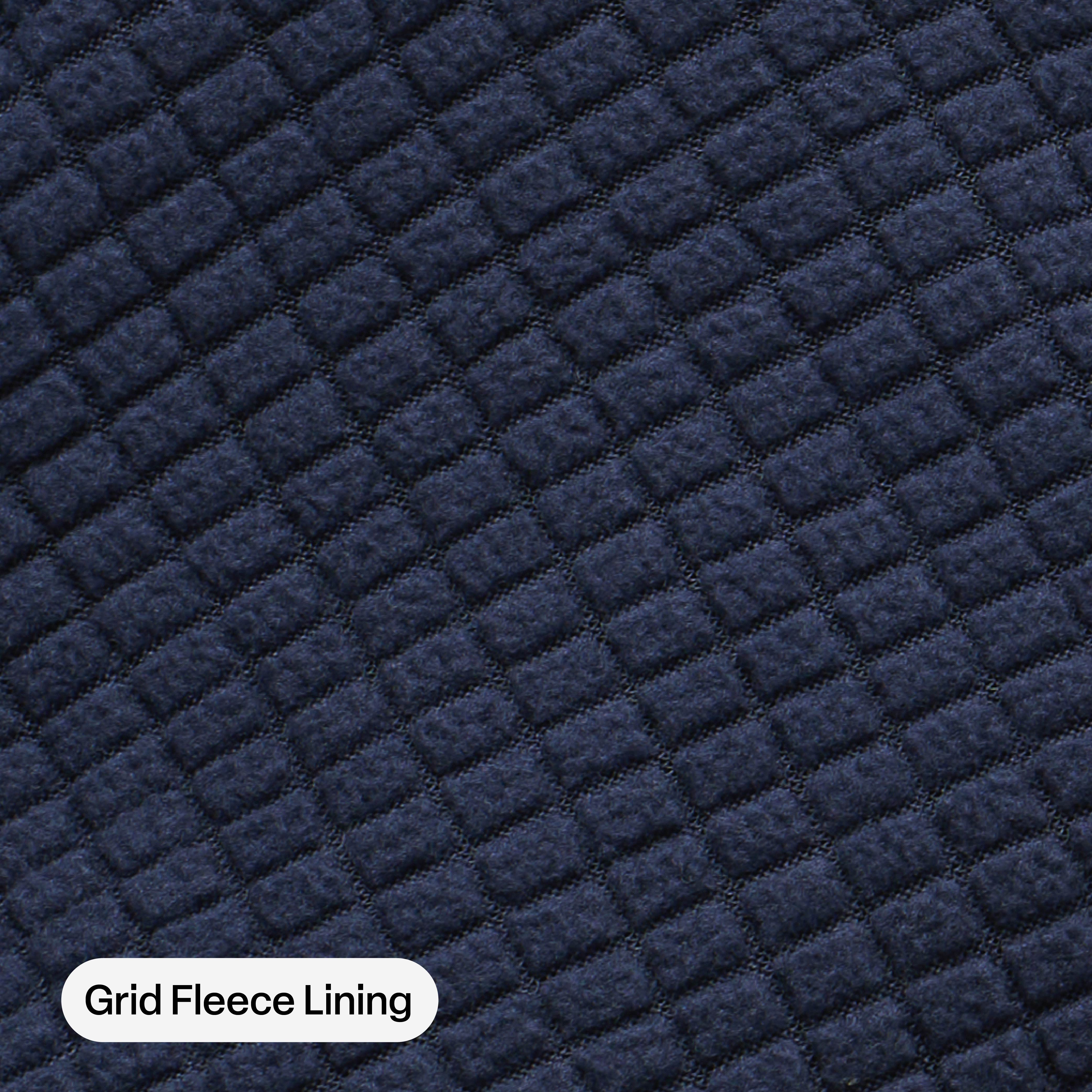 Heritage Grid Fleece-Lined Full-Zip Hooded Sweatshirt