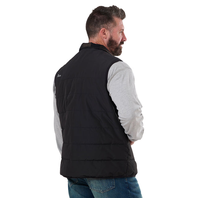 Channel Quilt Ripstop Flannel-Lined Vest