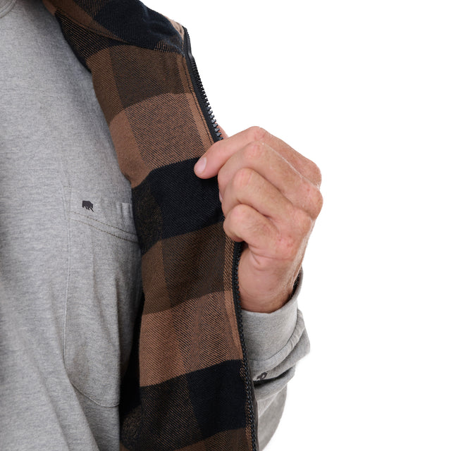 Channel Quilt Ripstop Flannel-Lined Vest