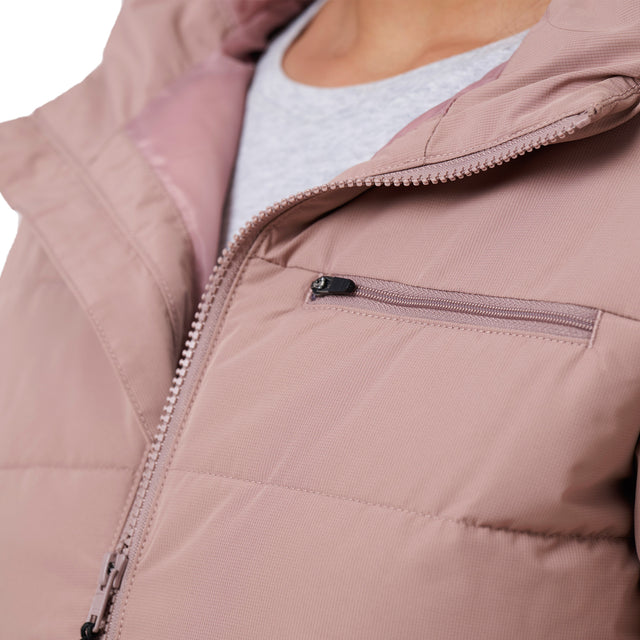 Women’s Channel Quilt Ripstop Hooded Jacket