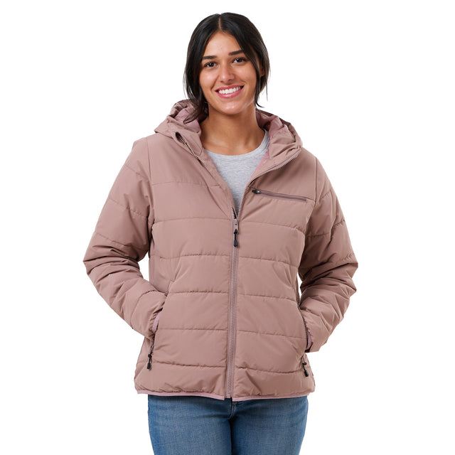 Women’s Channel Quilt Ripstop Hooded Jacket