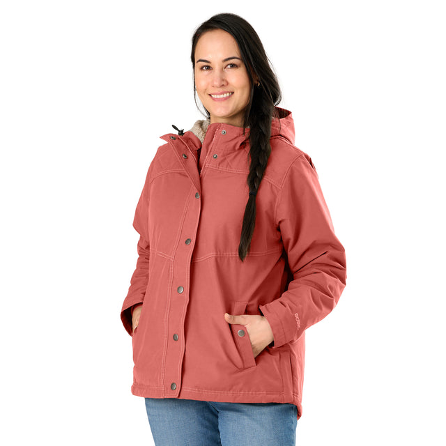 WHJ45MLA Women's Softstone Micro-Duck Hooded Coat
