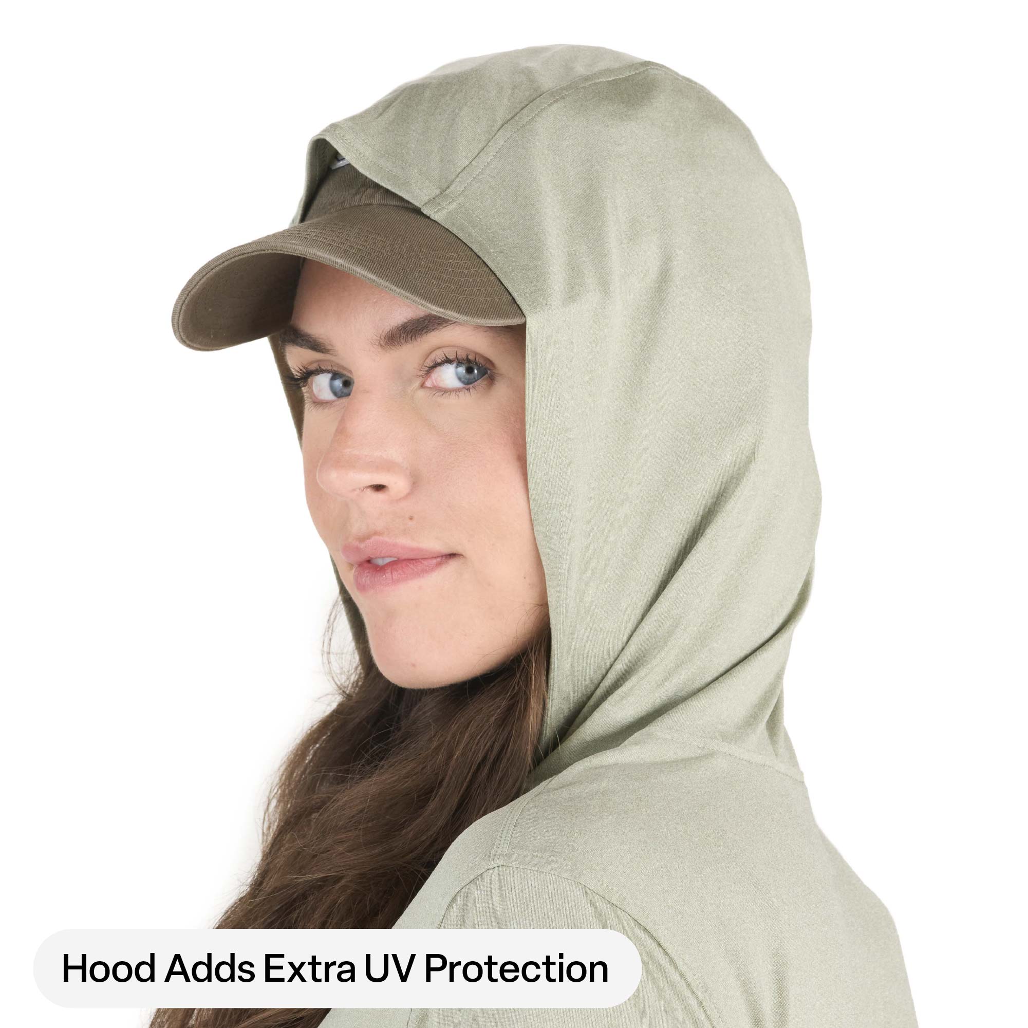 Women's Long Sleeve Hooded UPF Sun Shirt