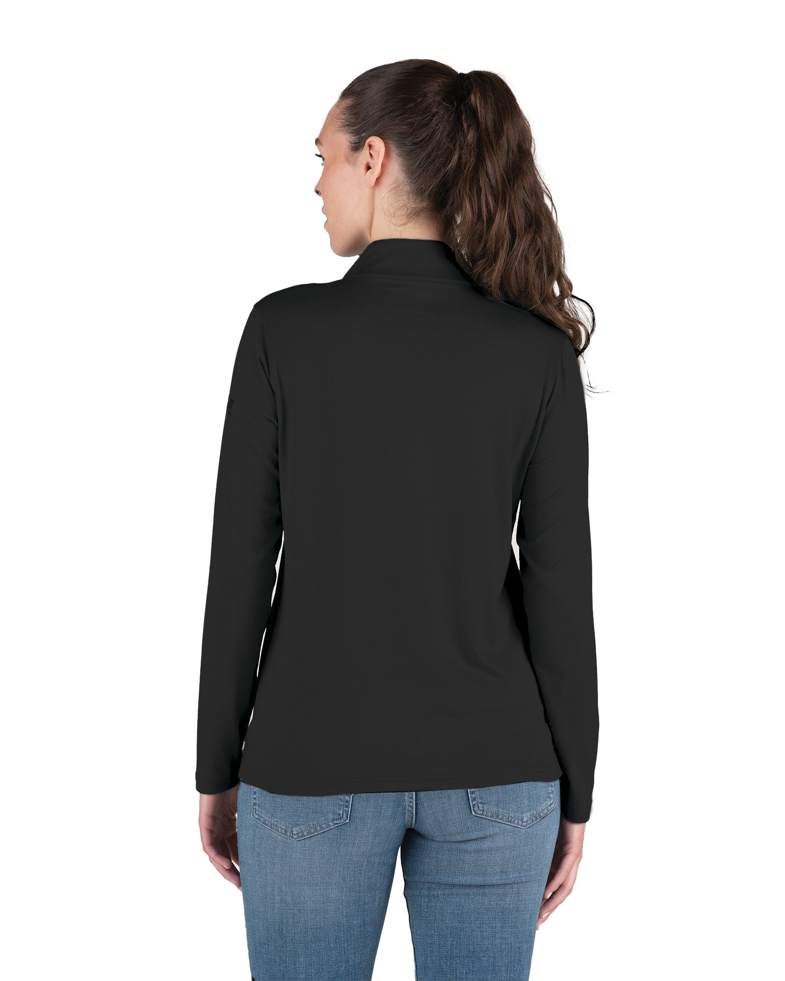 WSH14BK Women's Midweight UPF Quarter-Zip
