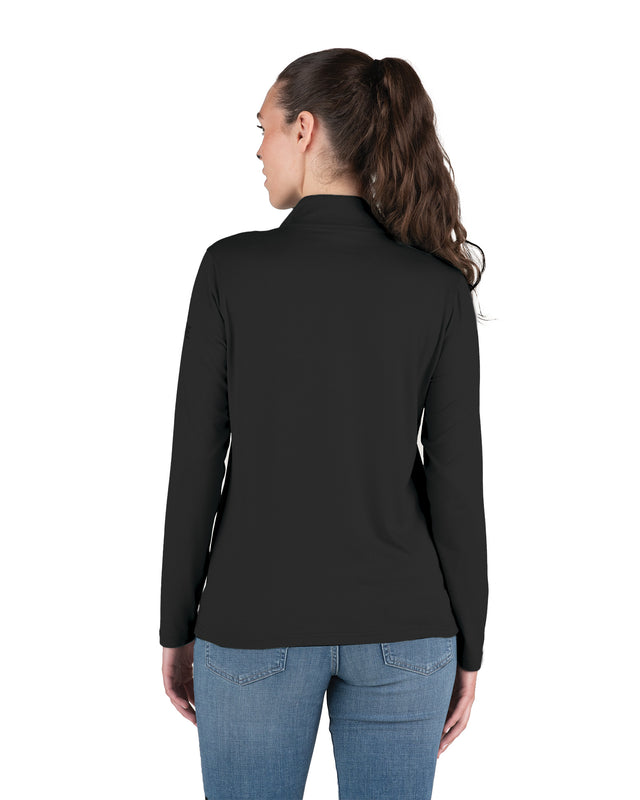 WSH14BK Women's Midweight UPF Quarter-Zip