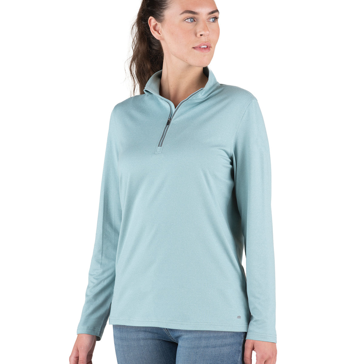 Flower Garden UPF50+ Quarter Zip Top