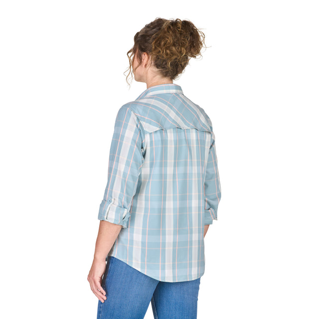 Women's Flex180® UPF Button Down Plaid Long Sleeve Shirt