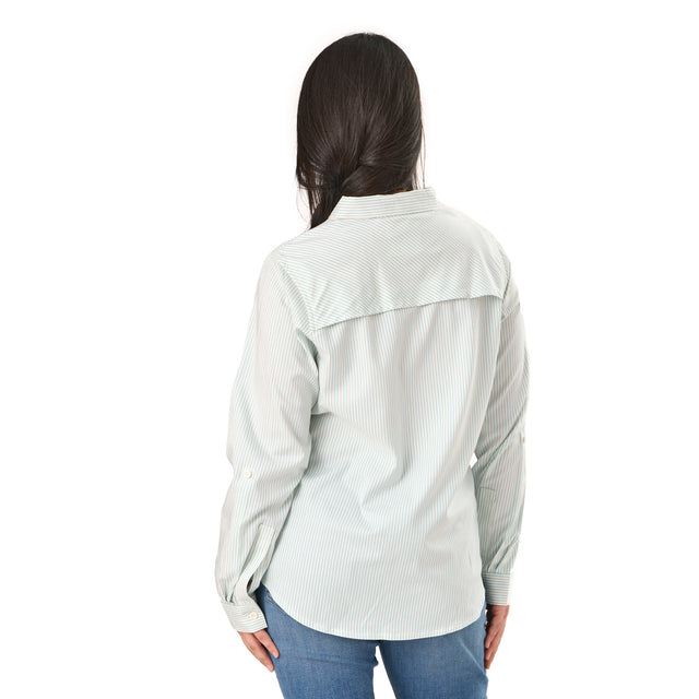 Women's Flex180® UPF Button Down Plaid Long Sleeve Shirt