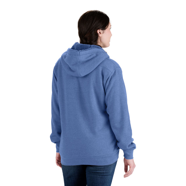 Women's Sherpa-Lined Full-Zip Hooded Sweatshirt