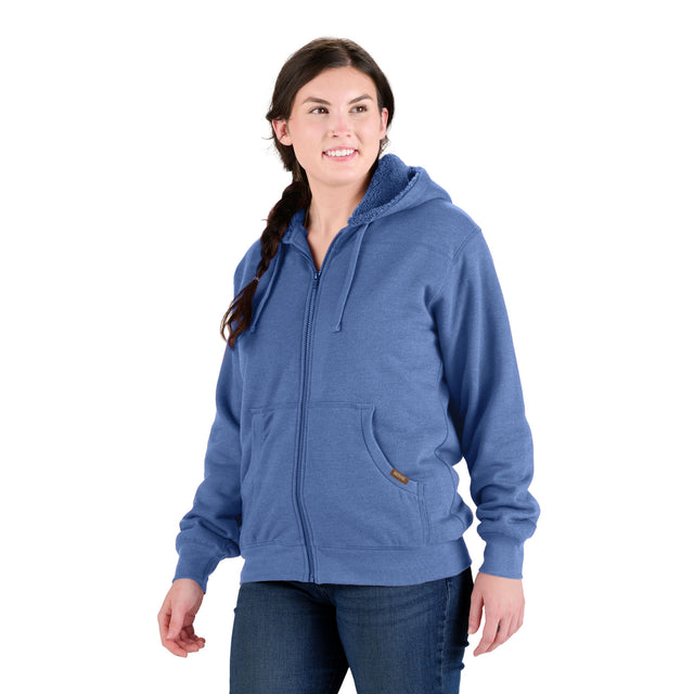 Women's Sherpa-Lined Full-Zip Hooded Sweatshirt