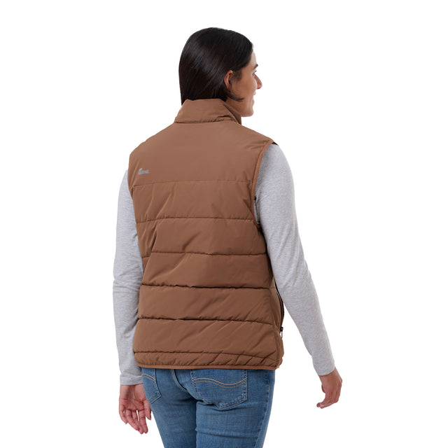 Women's Channel Quilt Ripstop Flannel-Lined Vest