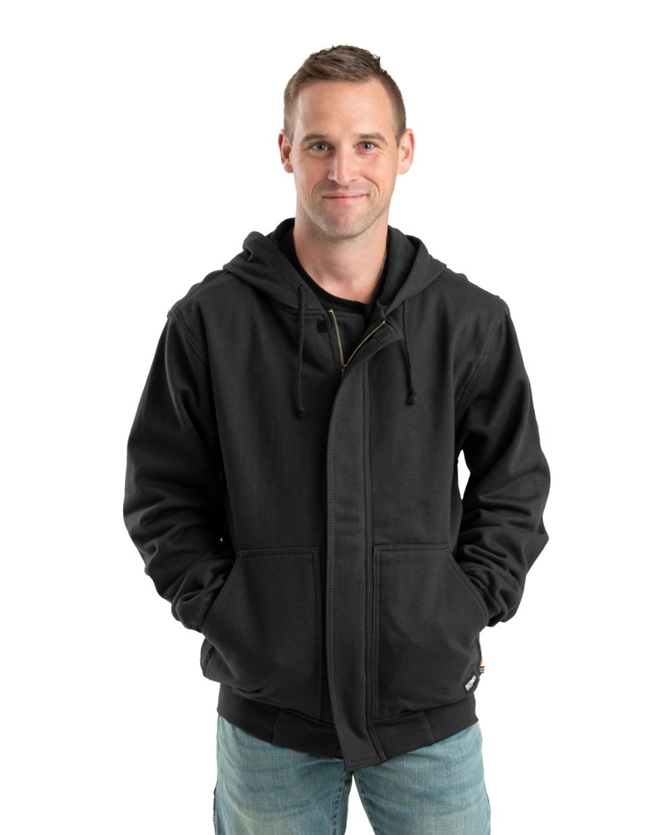 Flame Resistant Zippered Front NFPA 2112 Hooded Sweatshirt - Berne Apparel