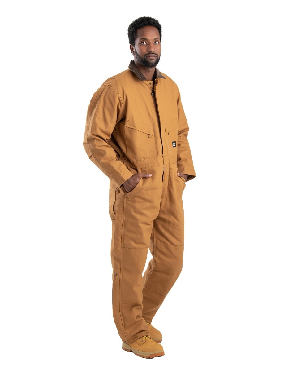 Berne Men S Heritage Duck Insulated Coverall Brown-S