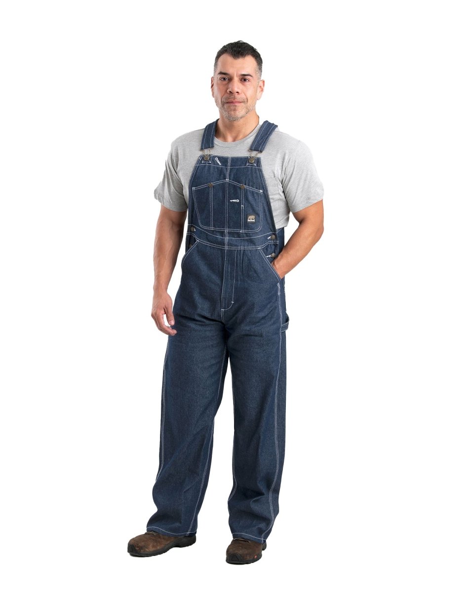 Heritage Unlined Denim Bib Overall - Berne Apparel