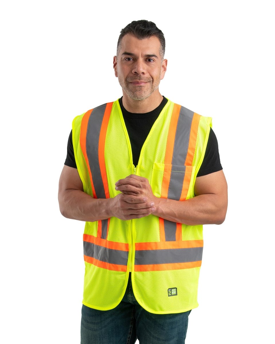 Hi Vis Class 2 Multi-Color Mesh Vest - Berne Apparel