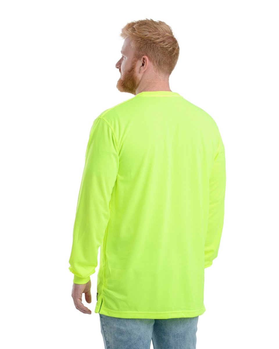Hi Vis Enhanced Vis Long Sleeve T-Shirt - Berne Apparel