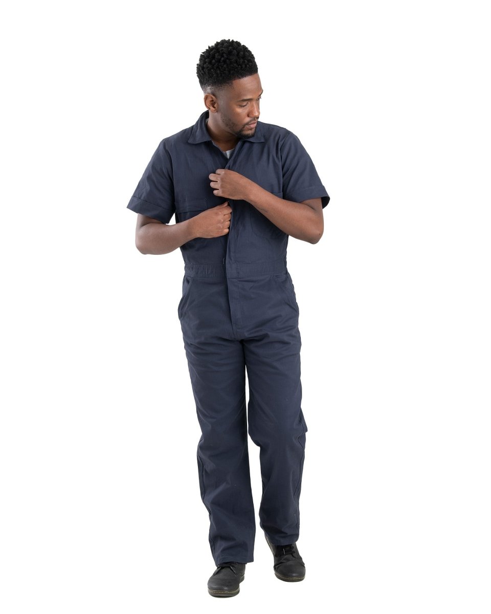 Highland Short Sleeve Flex Poplin Coverall - Berne Apparel