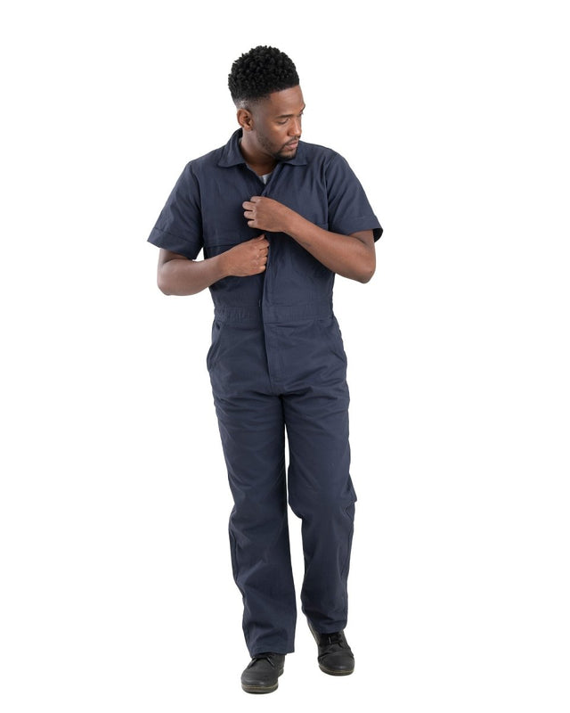 Highland Short Sleeve Flex Poplin Coverall - Berne Apparel