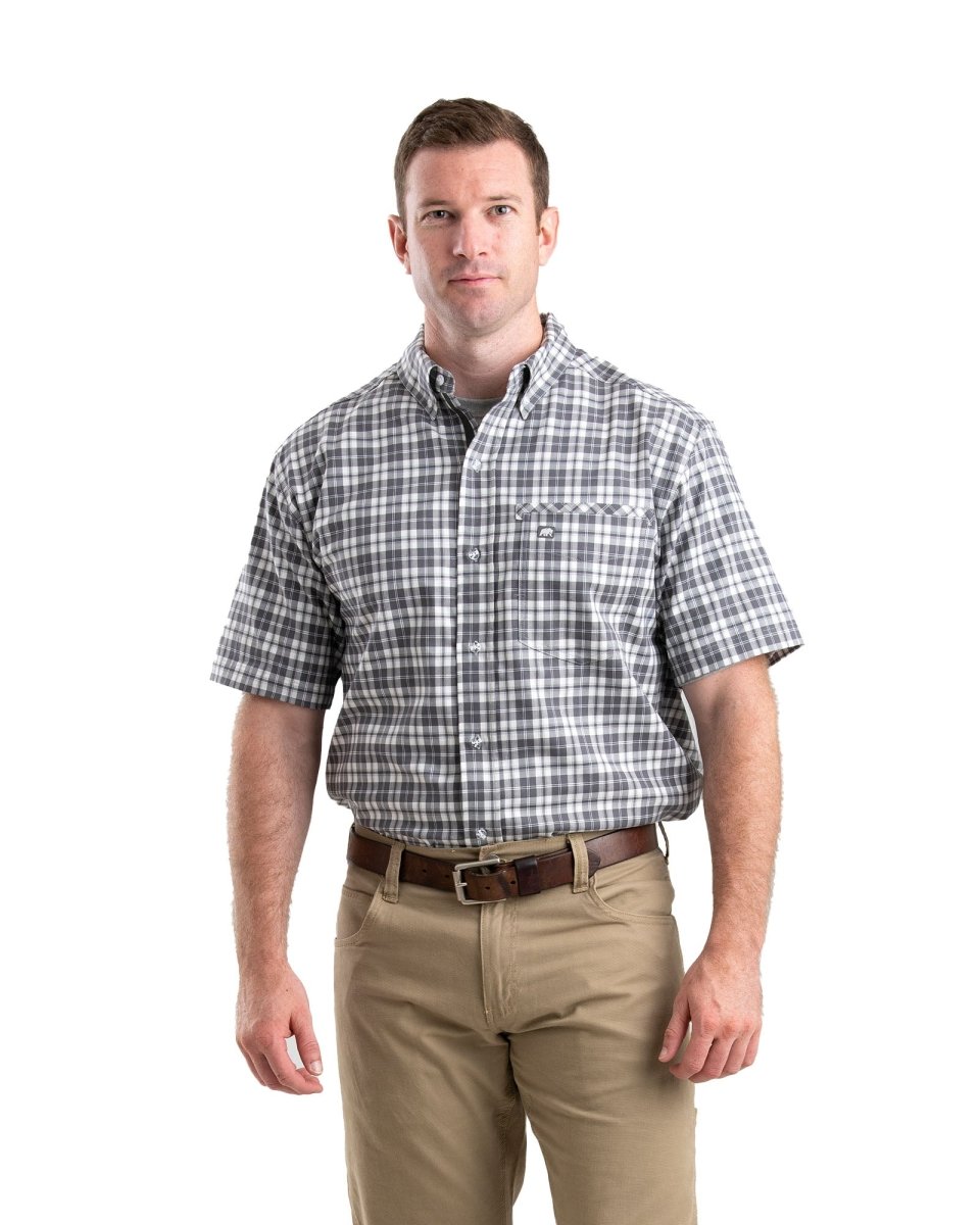 Men's Flex Short Sleeve Button Down Work Shirt - Berne Apparel