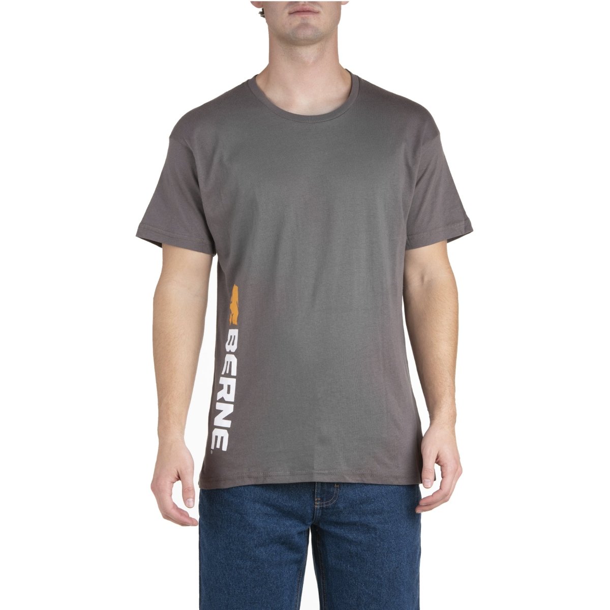 Vertical Logo Tee - Berne Apparel