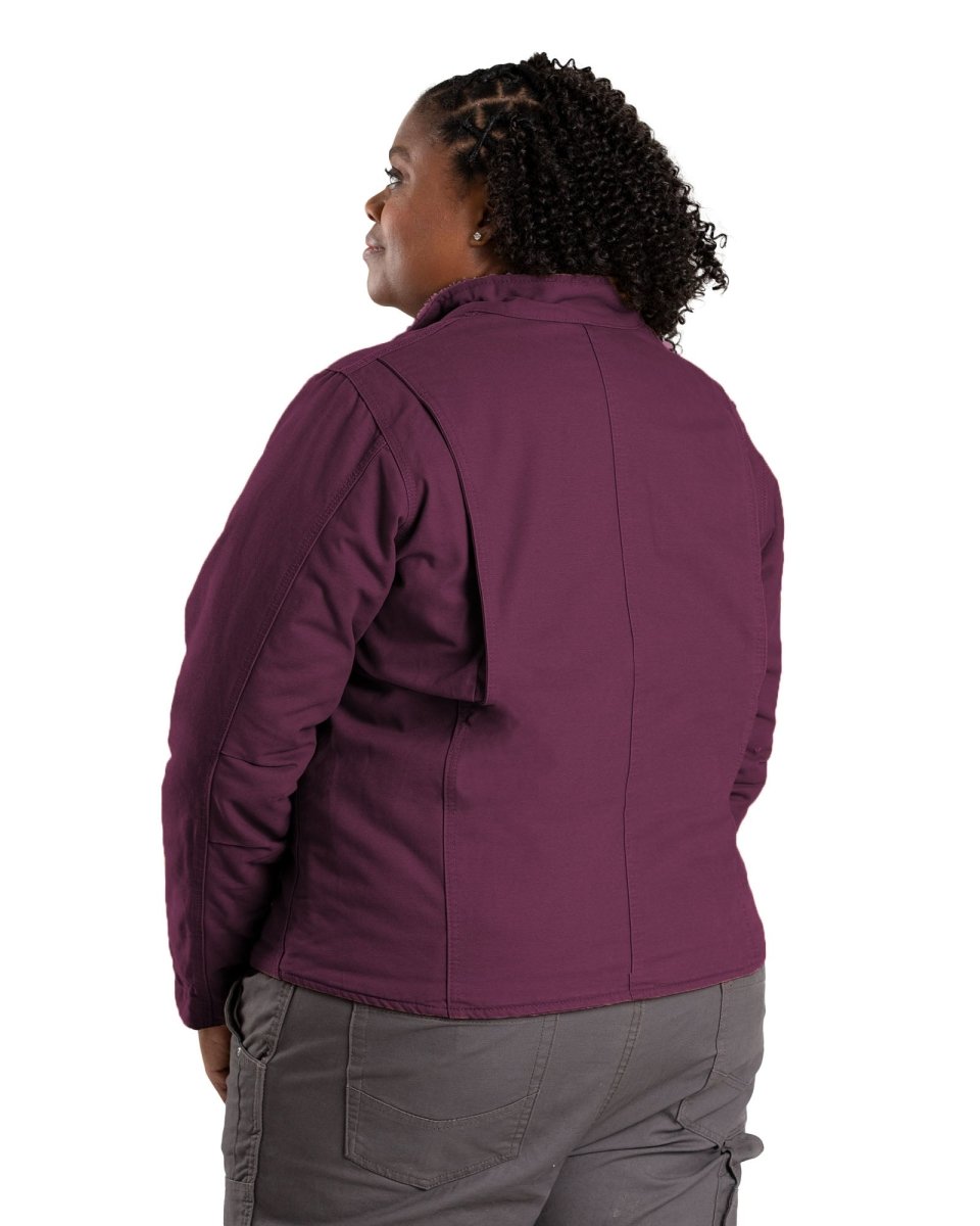 Women's Sherpa-Lined Softstone Duck Jacket - Berne Apparel