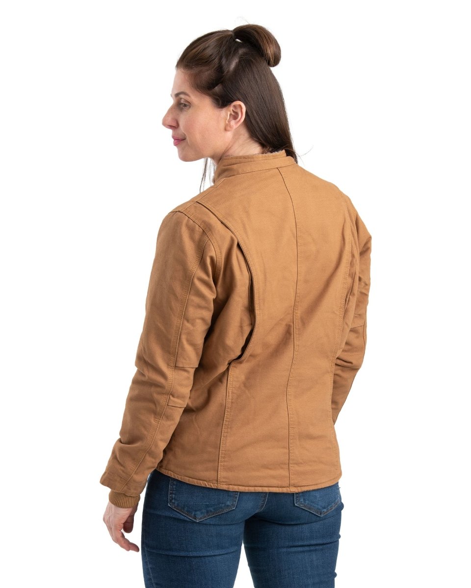 Women's Sherpa-Lined Softstone Duck Jacket - Berne Apparel