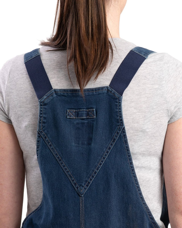 Women's Vintage Washed Flex Denim Bib Overall - Berne Apparel