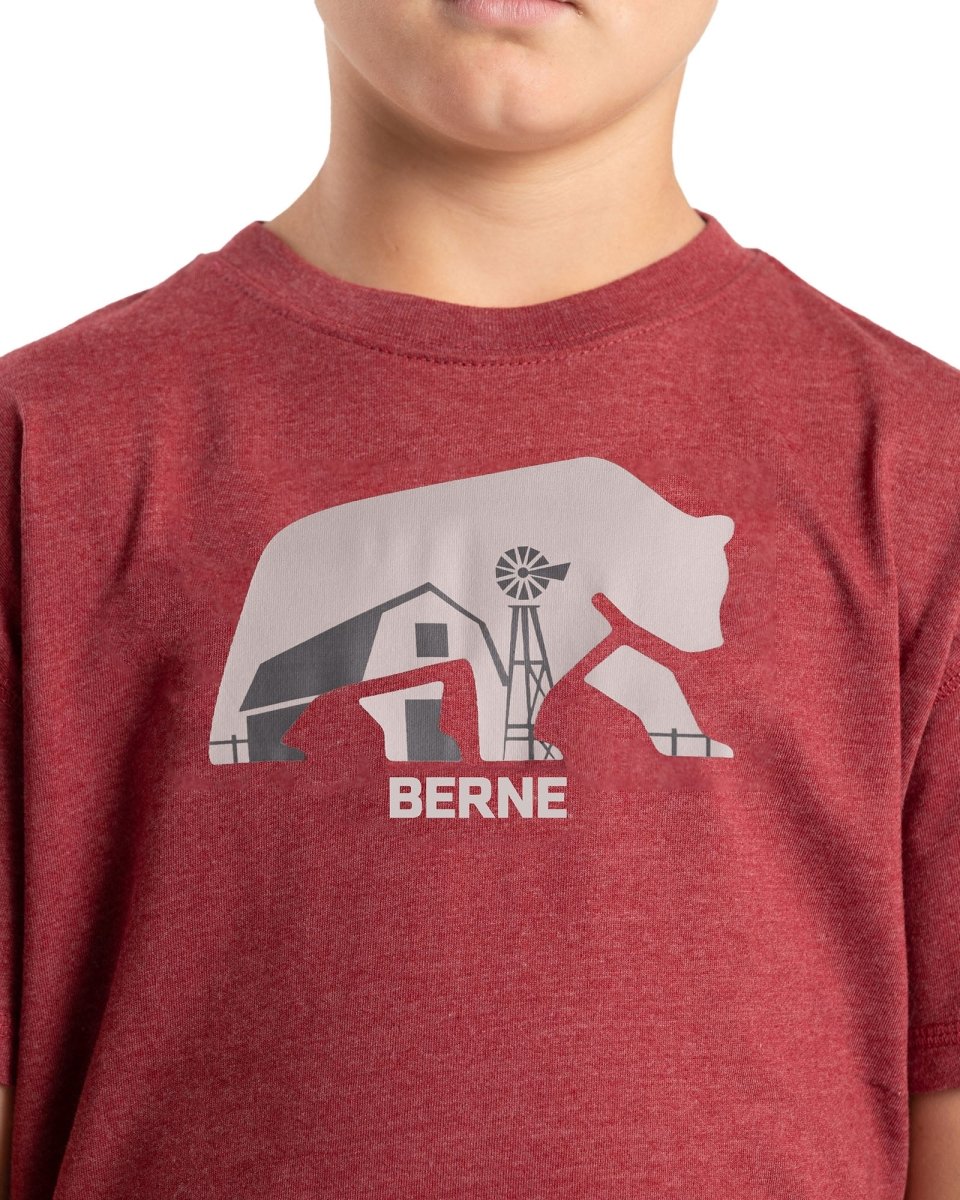 Youth Big Bear Barn T-Shirt - Berne Apparel